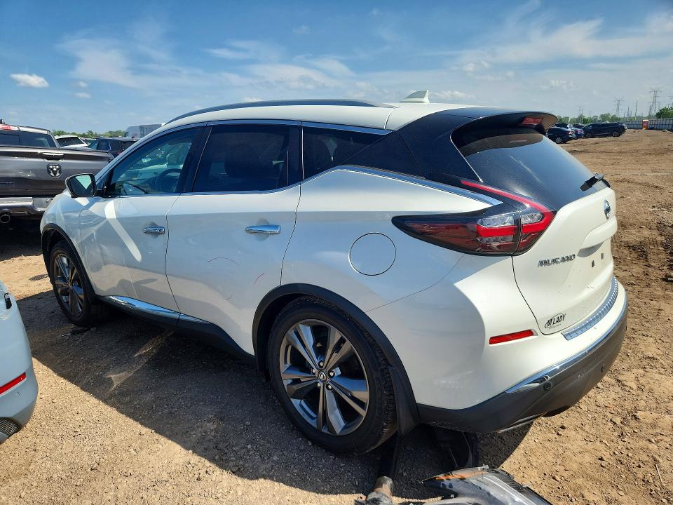 2020 Nissan Murano VIN 5N1AZ2DS8LN115692 COPART salvage auction — FRONT END, IL - SALVAGE CERTIFICATE, sold $4,350 on 2026-07-30 (photo 2)