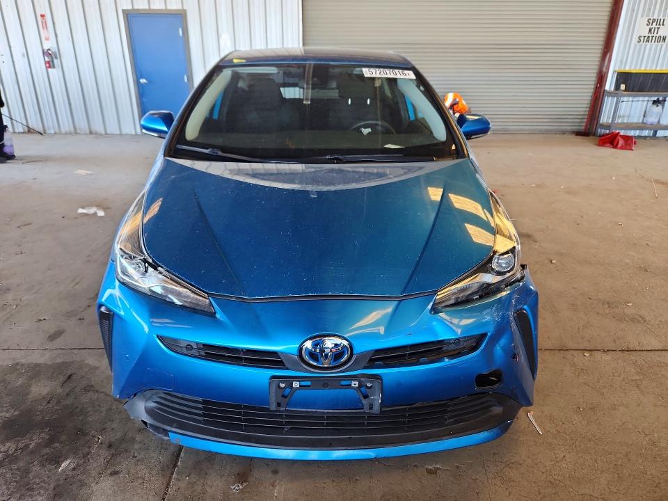 2021 Toyota Prius VIN JTDKAMFU8M3148053 COPART salvage auction — FRONT END, Ca - Salvage Certificate, sold $3,100 on 2026-07-02 (photo 5)