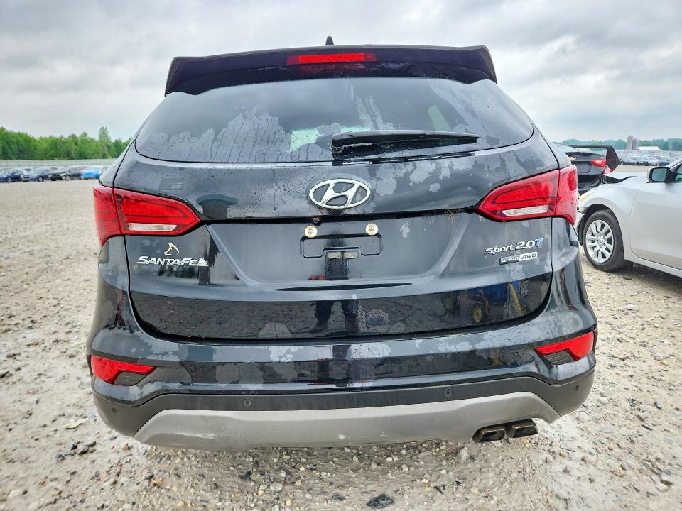 2018 Hyundai Santa fe VIN 5XYZWDLA4JG554302 COPART salvage auction — FRONT END, Mi - Certificate Of Title, sold $250 on 2026-07-23 (photo 6)