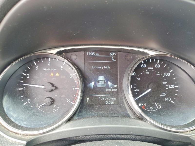 2016 Nissan Rogue VIN KNMAT2MT0GP672895 COPART salvage auction — FRONT END, Ca - Salvage Certificate, sold $1,700 on 2026-07-20 (photo 9)