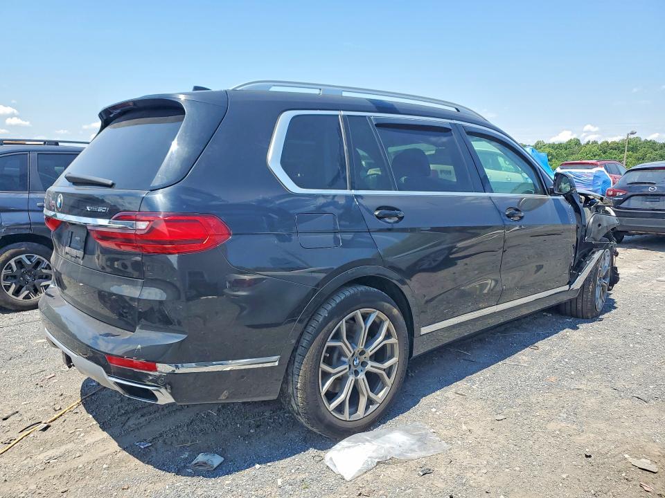 2019 BMW X7 VIN 5UXCX4C54KLS36044 COPART salvage auction — FRONT END, Pa - Certificate Of Salvage, sold $175 on 2026-07-30 (photo 3)