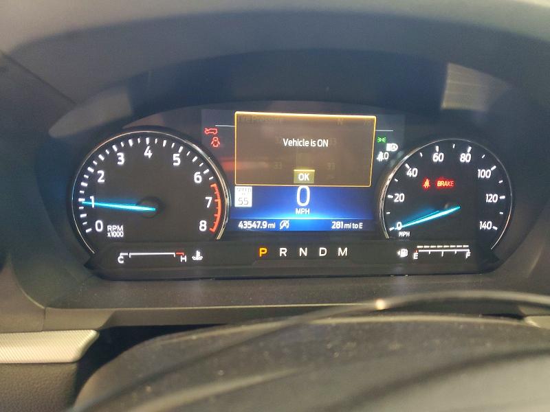 2020 Ford Explorer VIN 1FMSK7DH0LGB35305 COPART salvage auction — REAR END, Tx - Salvage Vehicle Title, sold $8,300 on 2026-08-21 (photo 9)