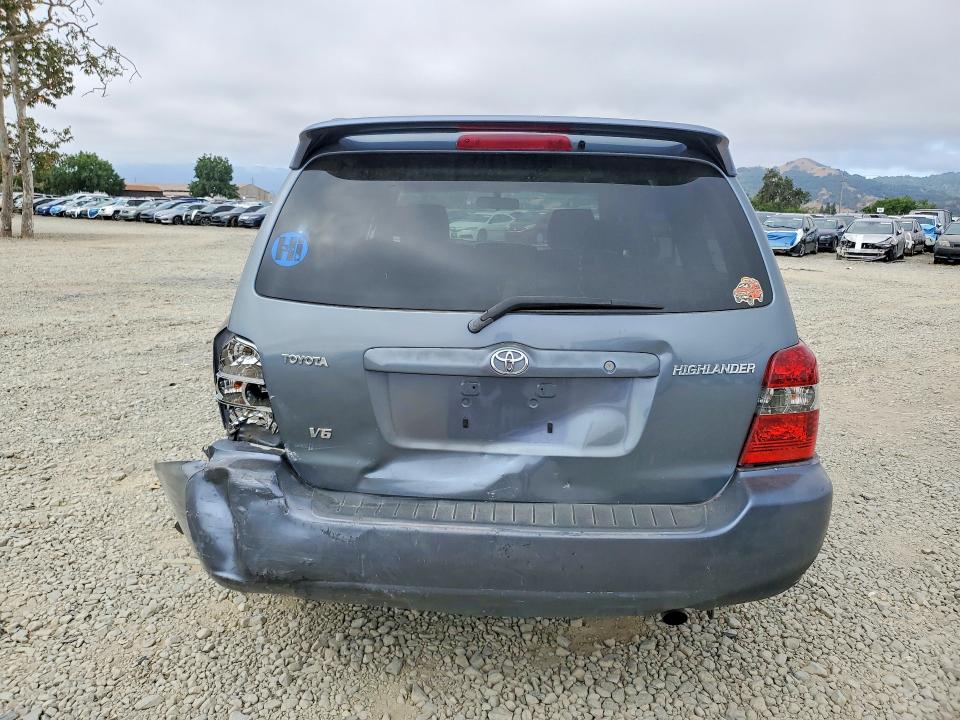 2005 Toyota Highlander VIN JTEDP21A850087701 COPART salvage auction — REAR END, Ca - Salvage Certificate, sold $925 on 2026-07-02 (photo 6)