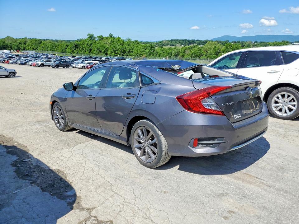 2019 Honda VIN 19XFC1F33KE208053 COPART salvage auction — WATER/FLOOD, Salvage Title, sold $2,000 on 2026-07-31 (photo 2)