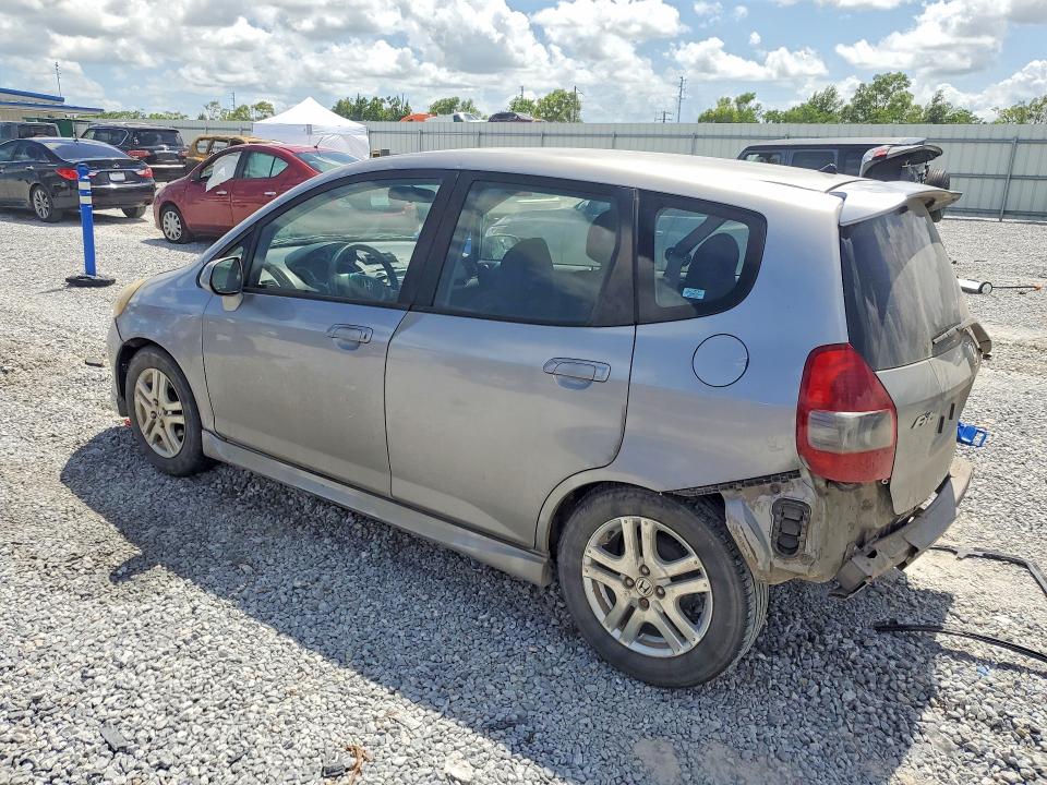 2007 Honda Fit VIN JHMGD38687S016263 COPART salvage auction — REAR END, TX - SALVAGE VEHICLE TITLE, sold $600 on 2026-07-27 (photo 2)