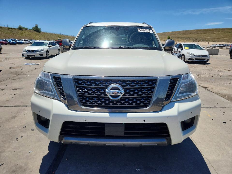 2018 Nissan Armada VIN JN8AY2NE6J9734561 COPART salvage auction — REAR END, Co - Salvage Title, sold $7,400 on 2026-07-06 (photo 5)