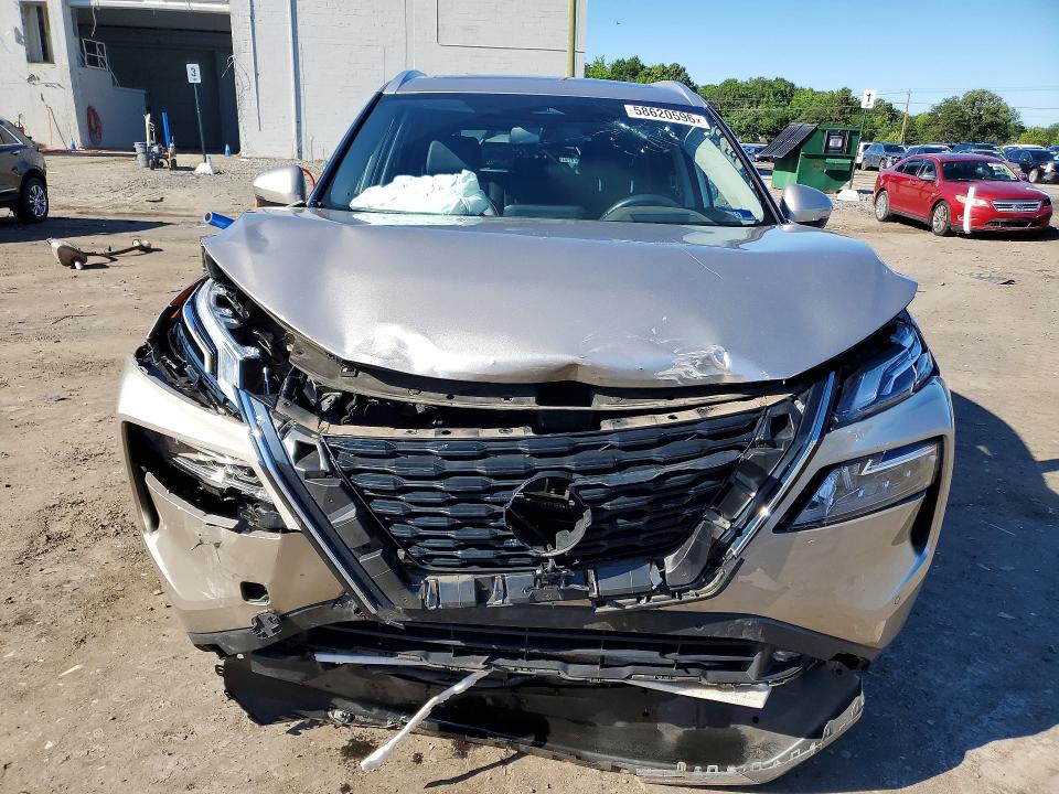 2021 Nissan Rogue VIN JN8AT3DD2MW319174 COPART salvage auction — FRONT END, Va - Cert Of Title - Salvage, sold $6,700 on 2026-07-22 (photo 5)