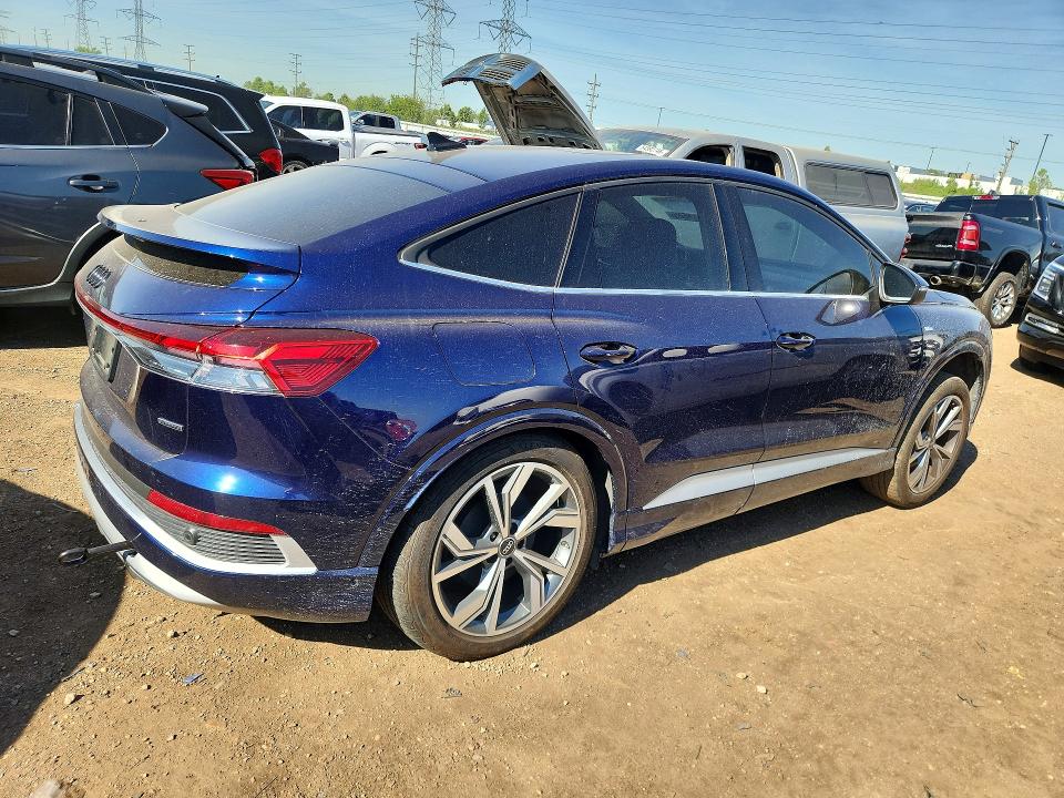 2023 Audi Q4 e-tron VIN WA132BFZ7PP020766 COPART salvage auction — FRONT END, Il - Salvage Certificate, sold $6,200 on 2026-07-28 (photo 3)