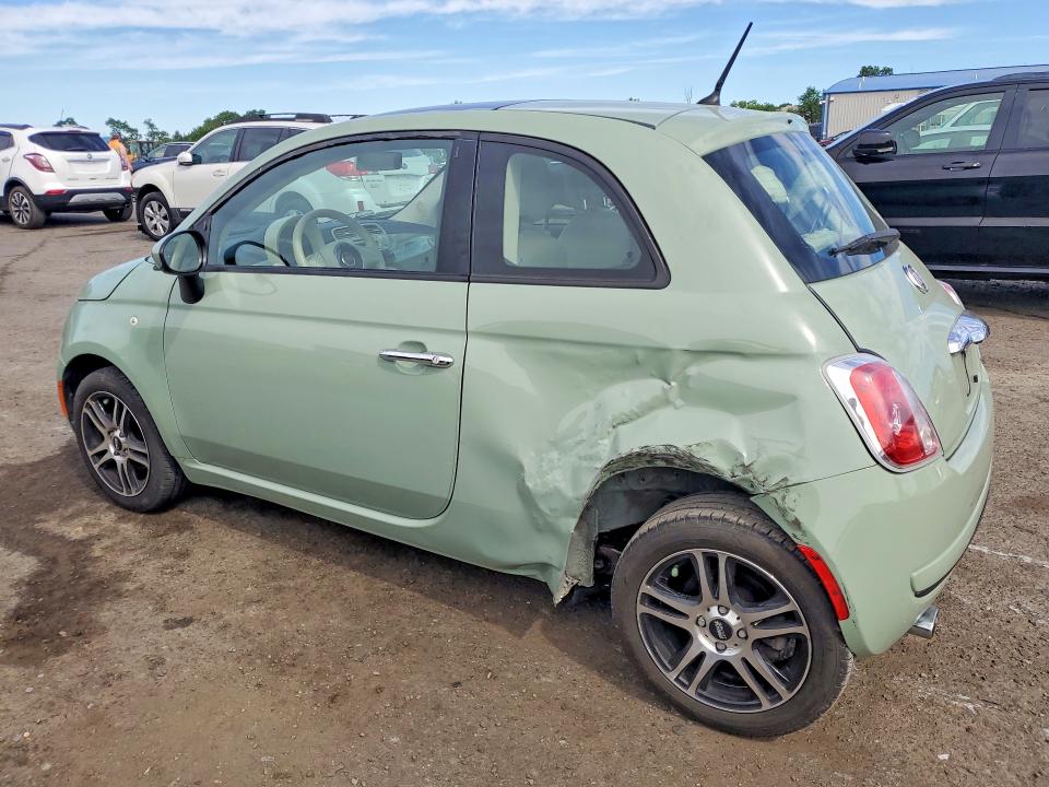 2012 Fiat 500 VIN 3C3CFFAR8CT344229 COPART salvage auction — REAR END, Pa - Cert Of Salv-R=Reconstructed, sold $475 on 2026-07-02 (photo 2)