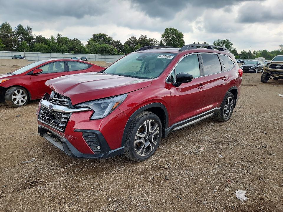 2024 Subaru Ascent VIN 4S4WMAUD0R3456136 COPART salvage auction — FRONT END, Il - Salvage Certificate, sold $8,400 on 2026-07-28 (photo 1)