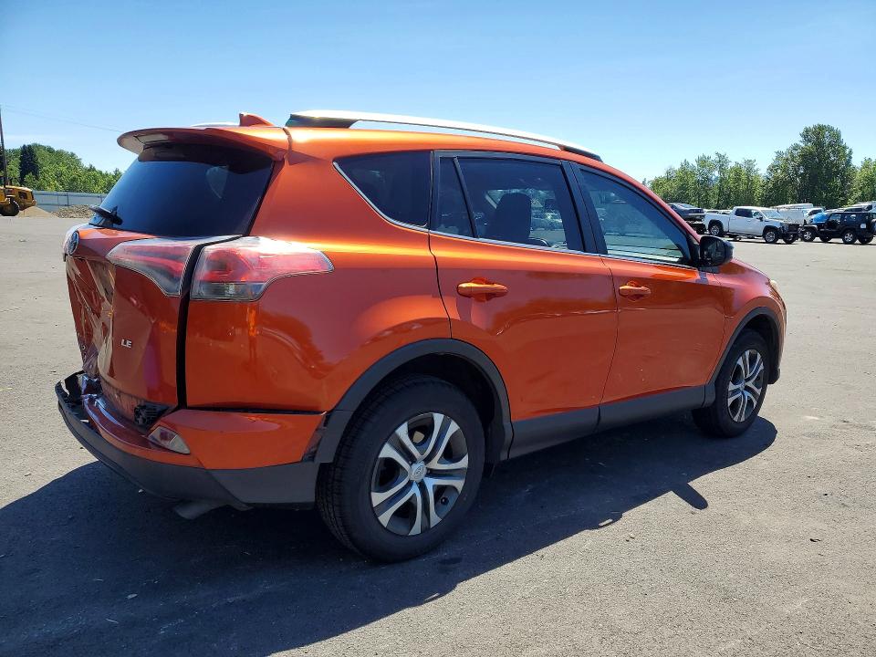 2016 Toyota VIN JTMZFREV3GD086762 COPART salvage auction — REAR END, Or - Salvage Title Certificate, sold $3,850 on 2026-07-20 (photo 3)