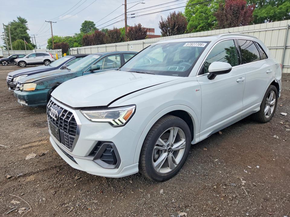 2024 Audi Q3 VIN WA1DECF38R1120121 COPART salvage auction — SIDE, Ny - Cert Of Title-Salvage, sold $12,800 on 2026-08-14 (photo 1)