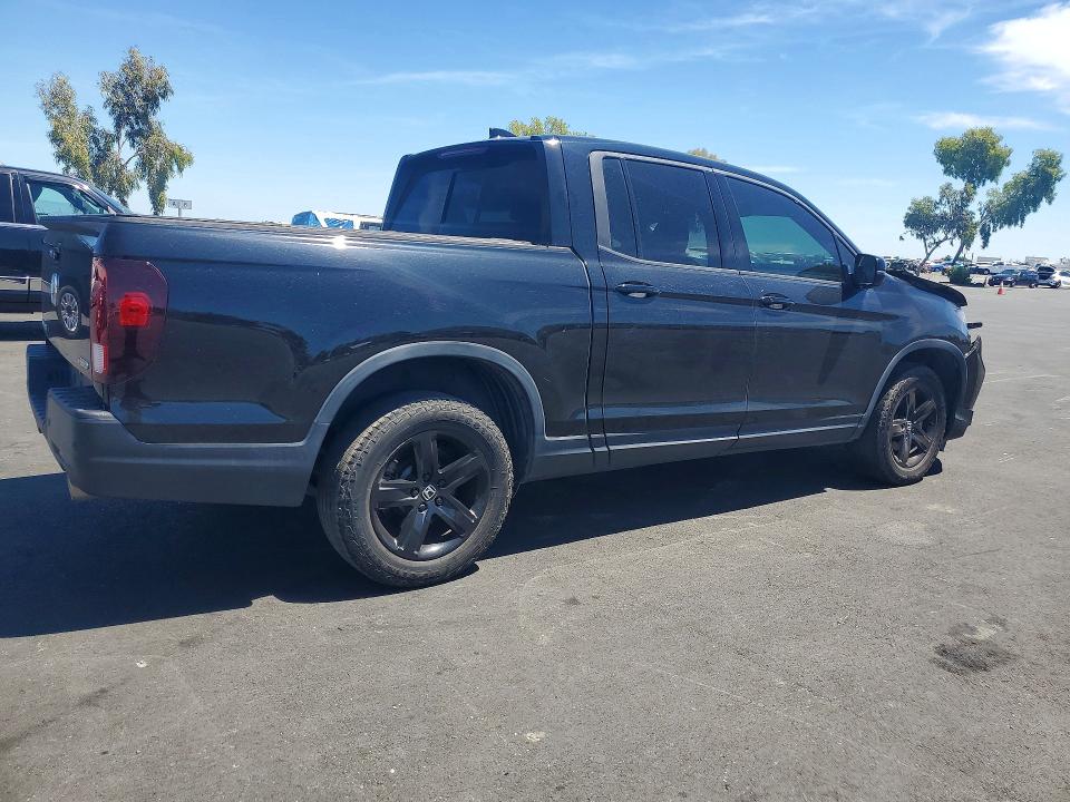 2022 Honda Ridgeline VIN 5FPYK3F83NB024787 COPART salvage auction — FRONT END, Ca - Salvage Certificate, sold $8,600 on 2026-07-20 (photo 3)