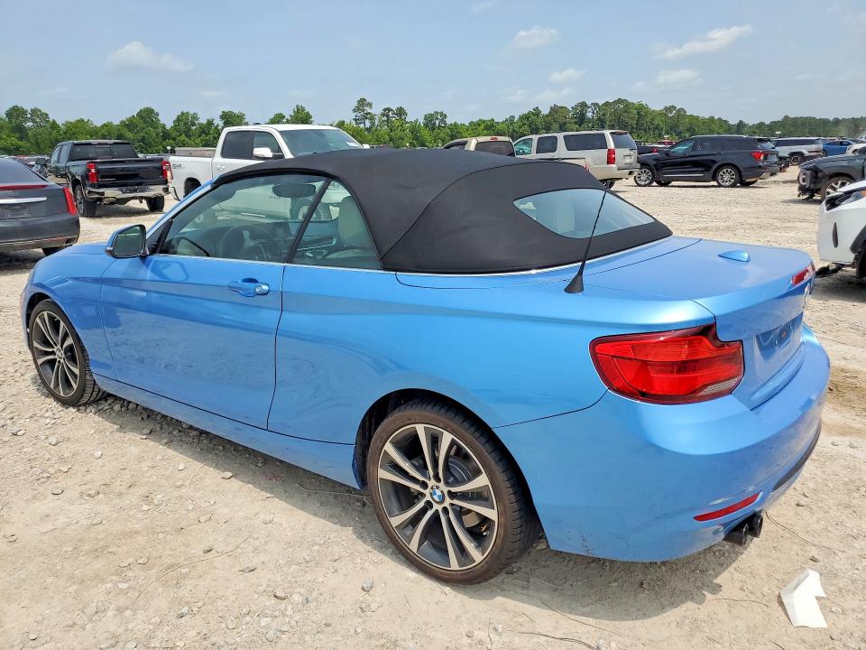 2018 BMW 2er VIN WBA2M7C55JVA97648 COPART salvage auction — WATER/FLOOD, Tx - Salvage Title-Flood Damage, sold $7,200 on 2026-07-14 (photo 2)