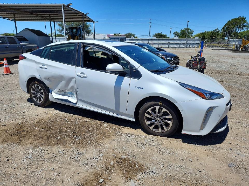 2022 Toyota Prius VIN JTDKAMFU8N3186156 COPART salvage auction — SIDE, Ca - Salvage Certificate, sold $8,500 on 2026-07-28 (photo 4)