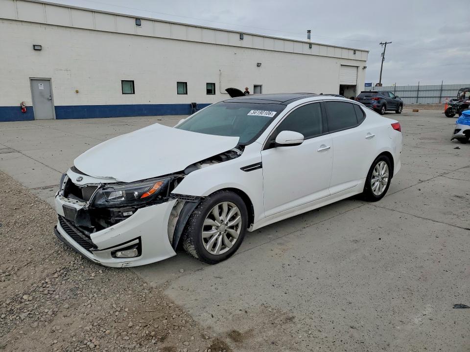 2015 Kia Optima VIN 5XXGN4A76FG479678 COPART salvage auction — FRONT END, Ut - Salvage Certificate, sold $1,050 on 2026-07-27 (photo 1)