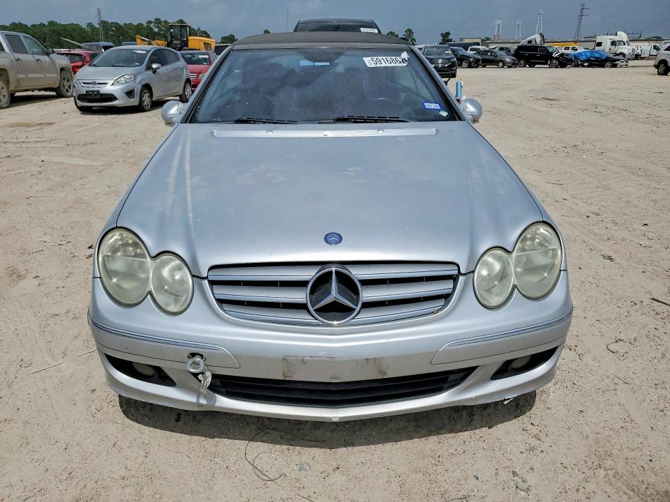 2008 Mercedes-benz Clk-klasse VIN WDBTK56F48F243799 COPART salvage auction — WATER/FLOOD, Tx - Salvage Title-Flood Damage, sold $275 on 2026-07-10 (photo 5)