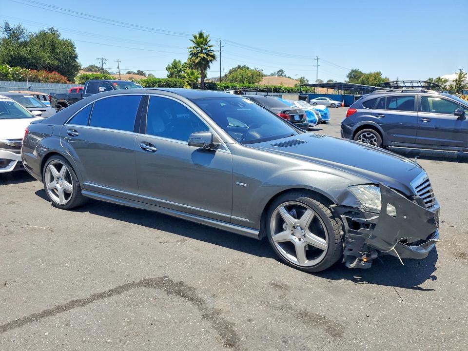 2012 Mercedes-benz S-klasse VIN WDDNG7DB4CA439955 COPART salvage auction — FRONT END, Ca - Salvage Certificate, sold $5,300 on 2026-07-14 (photo 4)