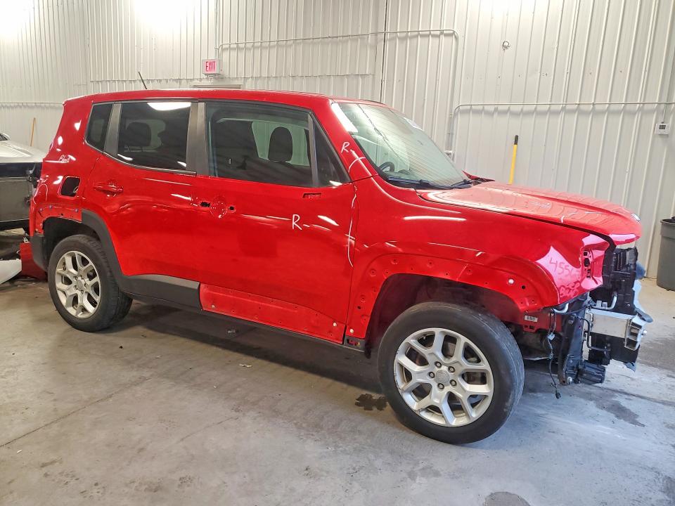 2016 Jeep Renegade VIN ZACCJBBT8GPE25726 COPART salvage auction — FRONT END, Mn - Cert Of Title-Prior Salvage, sold $1,150 on 2026-07-16 (photo 4)