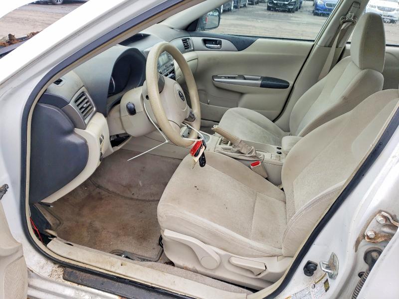 2008 Subaru Impreza VIN JF1GE61688H500092 COPART salvage auction — FRONT END, CT - CERT OF TITLE-SALVAGE, sold $450 on 2026-07-14 (photo 7)