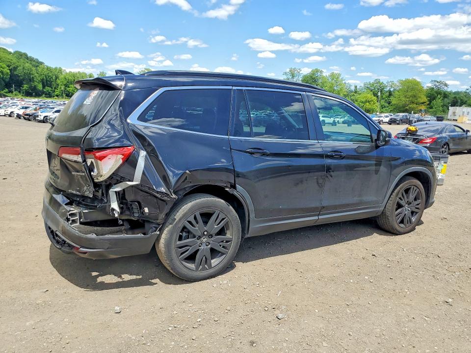 2022 Honda Pilot VIN 5FNYF6H28NB077427 COPART salvage auction — REAR END, Ny - Mv-907A Salvage Certificate, sold $8,900 on 2026-07-02 (photo 3)