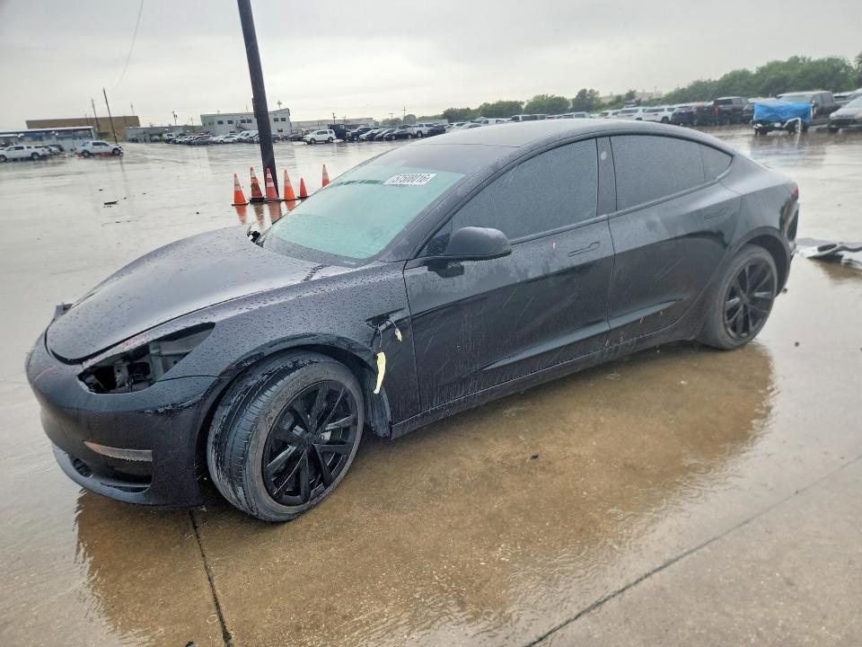 2023 Tesla Model 3 VIN 5YJ3E1EA2PF496419 COPART salvage auction — FRONT END, Tx - Salvage Vehicle Title, sold $8,200 on 2026-07-16 (photo 1)
