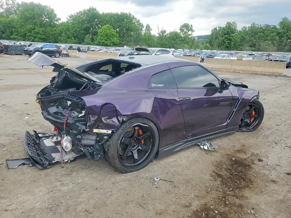 2018 Nissan Gt-r VIN JN1AR5EFXJM710282 COPART salvage auction — FRONT END, NY - MV-907A SALVAGE CERTIFICATE, sold $31,500 on 2026-07-07 (photo 3)