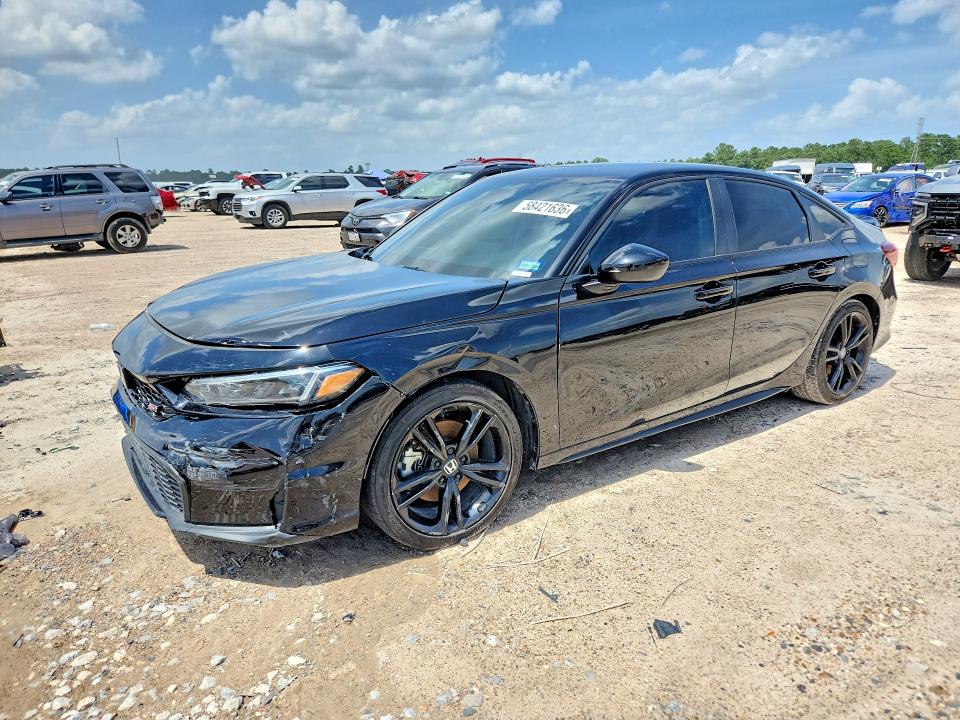 2025 Honda Civic VIN 2HGFE1E5XSH473507 COPART salvage auction — FRONT END, Tx - Salvage Vehicle Title, sold $10,300 on 2026-07-02 (photo 1)