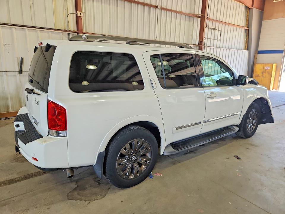 2015 Nissan Armada VIN 5N1BA0NEXFN613499 COPART salvage auction — FRONT END, Va - Cert Of Title - Salvage, sold $1,200 on 2026-07-02 (photo 3)