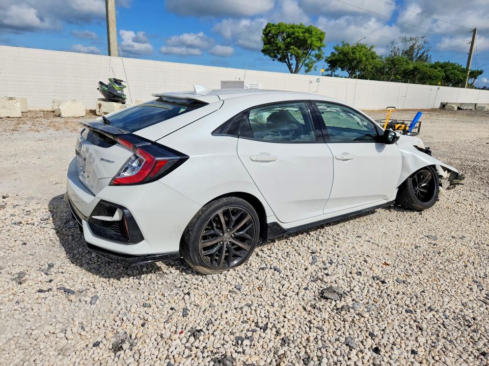 2021 Honda Civic VIN SHHFK7H43MU215463 COPART salvage auction — FRONT END, Fl - Cert Of Title Slvg Rebuildable, sold $2,150 on 2026-07-29 (photo 3)