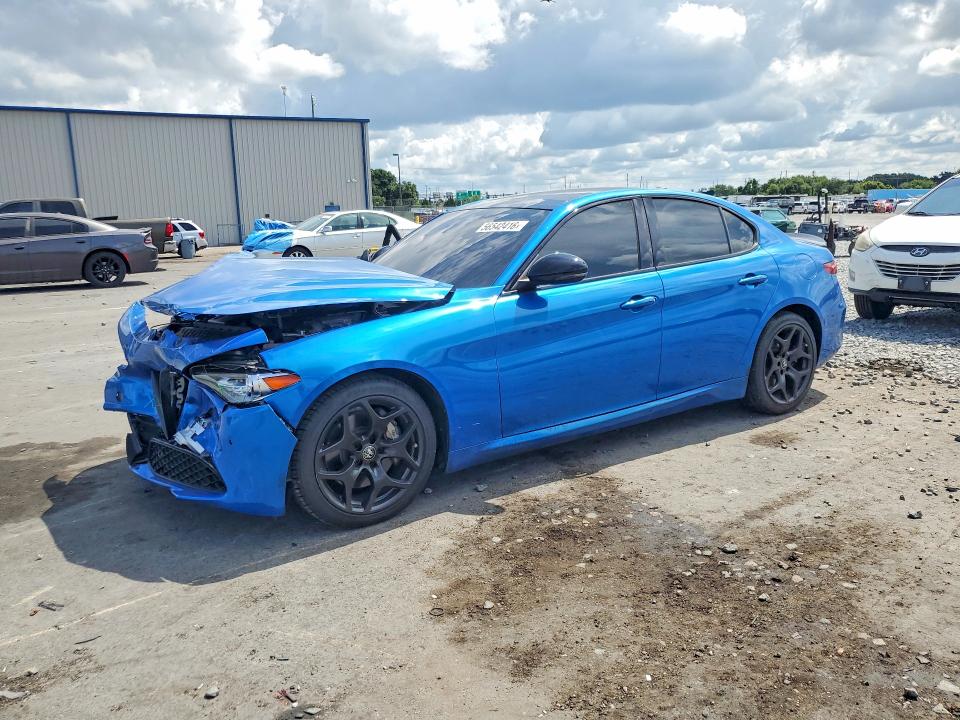 2021 Alfa romeo VIN ZARFAMAN4M7645875 COPART salvage auction — FRONT END, Fl - Cert Of Title Slvg Rebuildable, sold $5,700 on 2026-07-20 (photo 1)