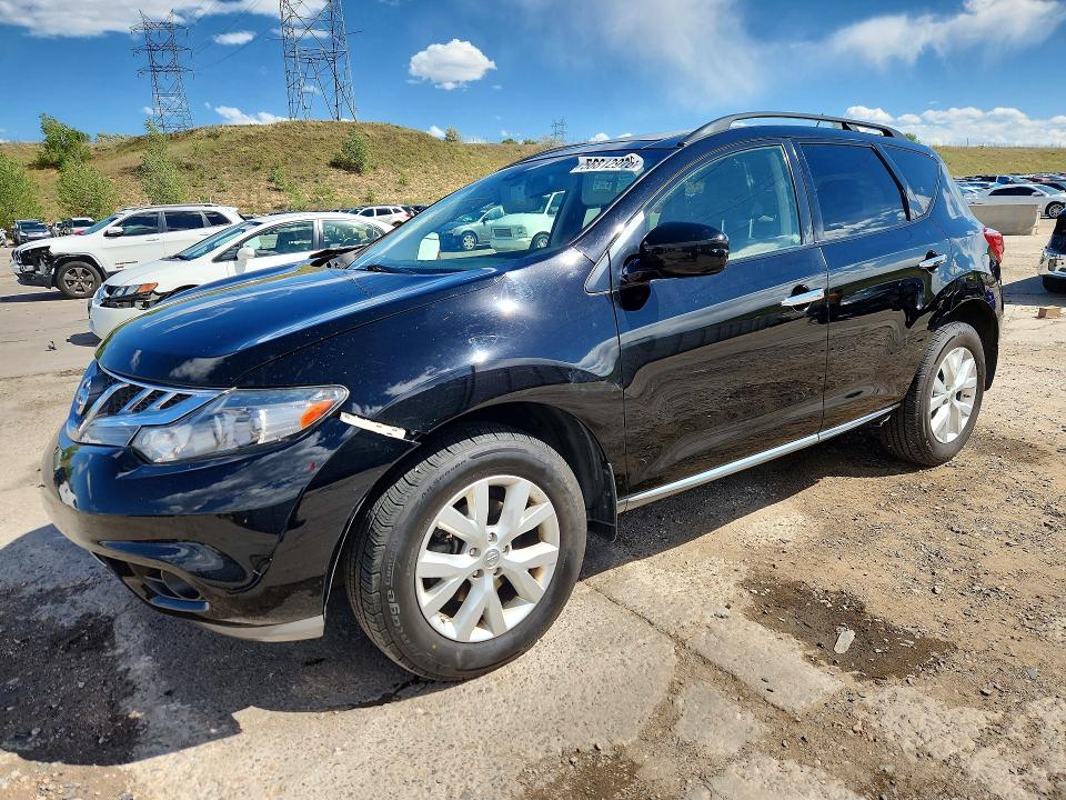 2014 Nissan Murano VIN JN8AZ1MW0EW508492 COPART salvage auction — FRONT END, Co - Public - Salvage Title, sold $975 on 2026-07-20 (photo 1)