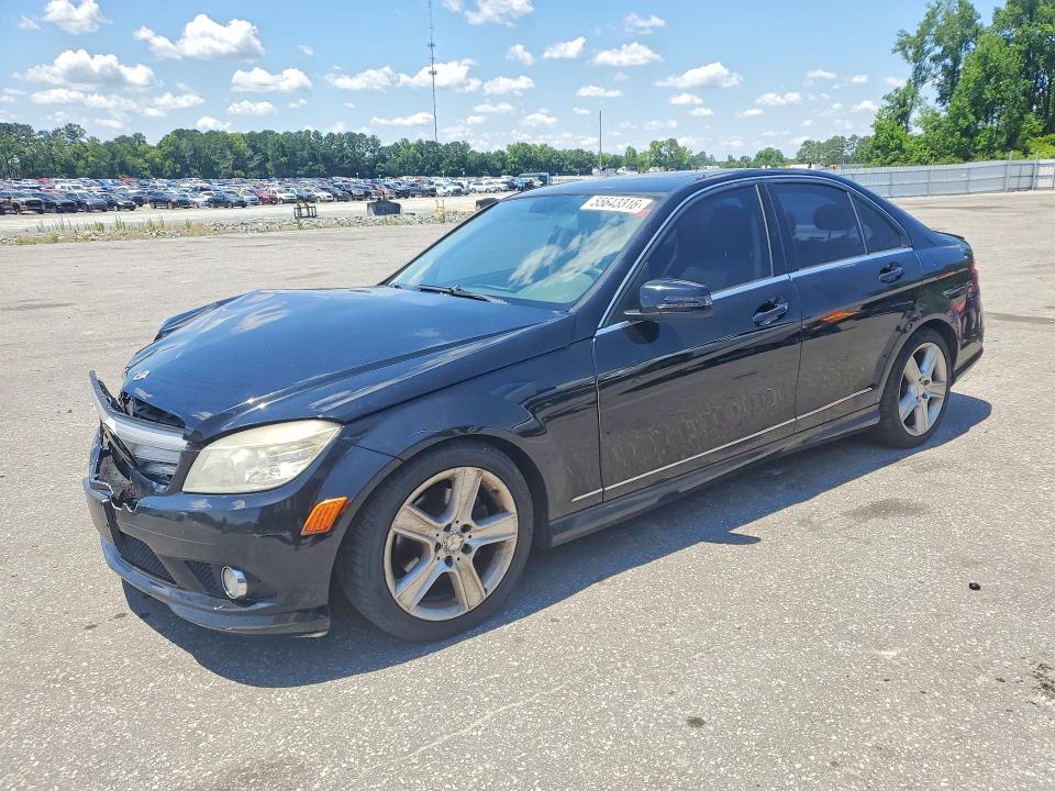 2010 Mercedes-benz C-klasse VIN WDDGF8BB7AR126885 COPART salvage auction — REAR END, NC - SALVAGE CERTIFICATE OF TITLE, sold $250 on 2026-07-28 (photo 1)