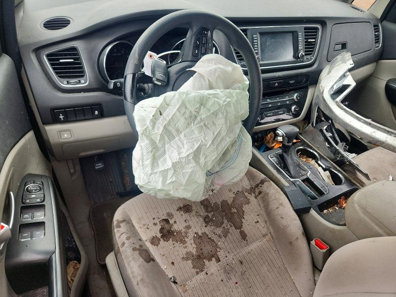 2019 Kia SEDONA VIN KNDMA5C18K6572238 COPART salvage auction — FRONT END, Wv - Salvage Certificate, sold $975 on 2026-07-07 (photo 8)