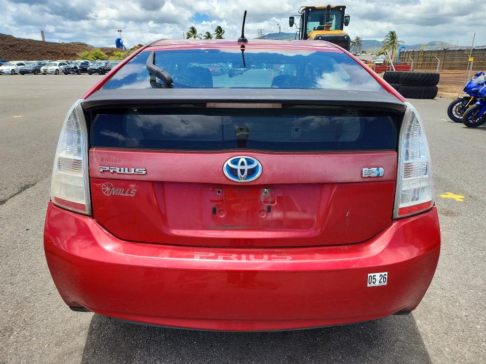 2010 Toyota Prius VIN JTDKN3DU5A0003552 COPART salvage auction — WATER/FLOOD, HI - BILL OF SALE - PARTS ONLY, sold $1 on 2026-07-20 (photo 6)