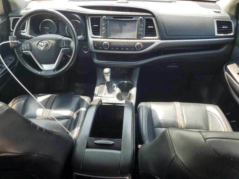 2017 Toyota Highlander VIN 5TDKZRFH4HS517701 COPART salvage auction — REAR END, La - Certificate Of Title (P), sold $9,900 on 2026-07-13 (photo 8)