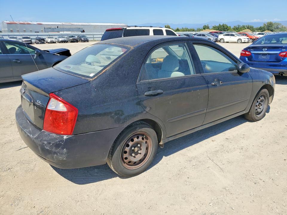 2006 Kia Spectra VIN KNAFE122065247057 COPART salvage auction — MECHANICAL, CA - DIS/DLR/EXP ONLY CLEAN TITLE, sold $50 on 2026-07-24 (photo 3)