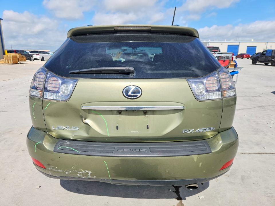 2008 Lexus Rx VIN JTJGW31U382008395 COPART salvage auction — REAR END, Tx - Salvage Vehicle Title, sold $2,300 on 2026-07-14 (photo 6)