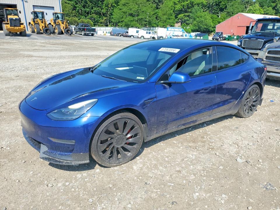 2022 Tesla Model 3 VIN 5YJ3E1EC3NF198329 — COPART salvage auction photo