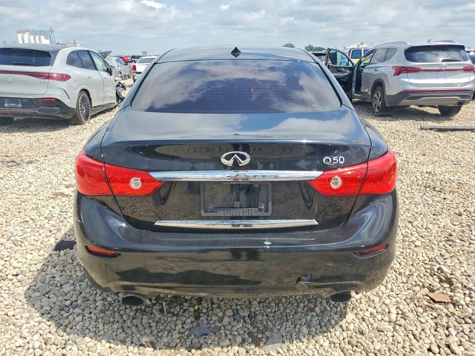 2017 Infiniti Q50 VIN JN1EV7AP3HM733436 COPART salvage auction — VANDALISM, Il - Salvage Certificate, sold $1,400 on 2026-07-31 (photo 6)