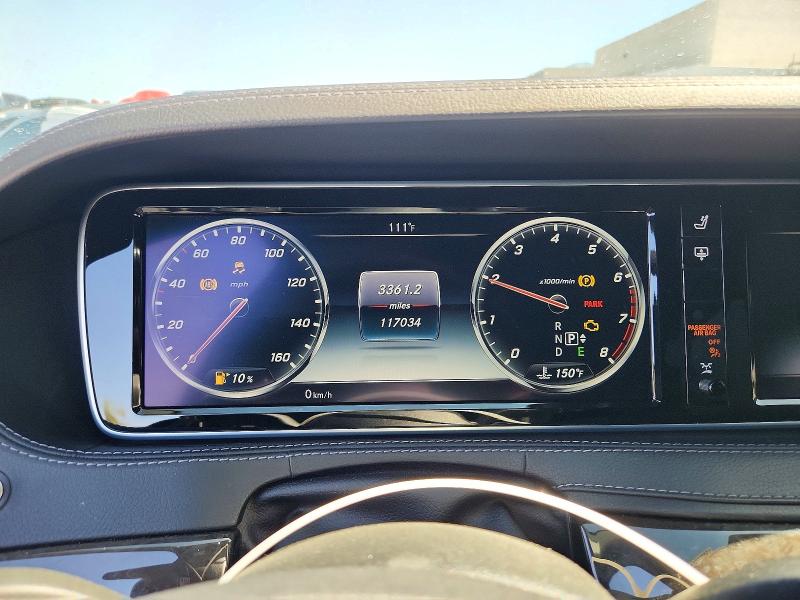 2016 Mercedes-benz S-klasse VIN WDDUG8CB4GA207607 COPART salvage auction — MINOR DENT/SCRATCHES, Nv - Certificate Of Title, sold $13,900 on 2026-07-29 (photo 9)