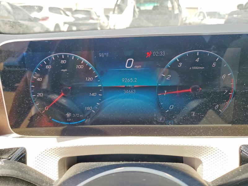 2020 Mercedes-benz A-klasse VIN W1K3G4FB4LJ224126 COPART salvage auction — NORMAL WEAR, In - Cert Of Title-Salvage Title, sold $11,700 on 2026-07-10 (photo 9)