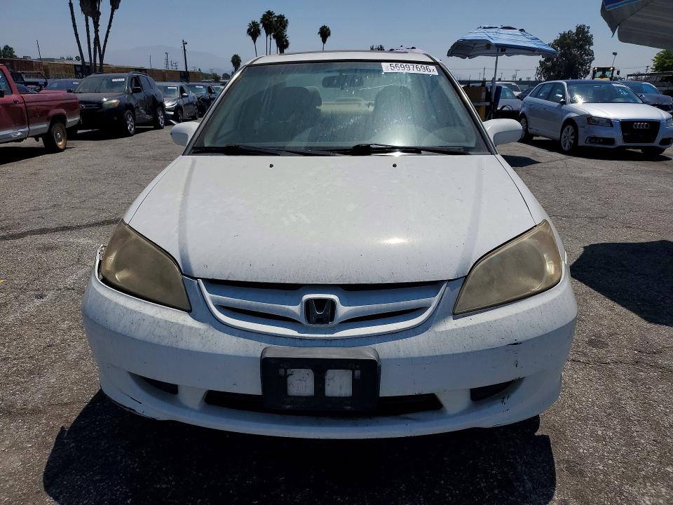 2005 Honda Civic VIN JHMES26795S000315 COPART salvage auction — FRONT END, Ca - Dis/Dlr/Exp Only Clean Title, sold $700 on 2026-07-07 (photo 5)