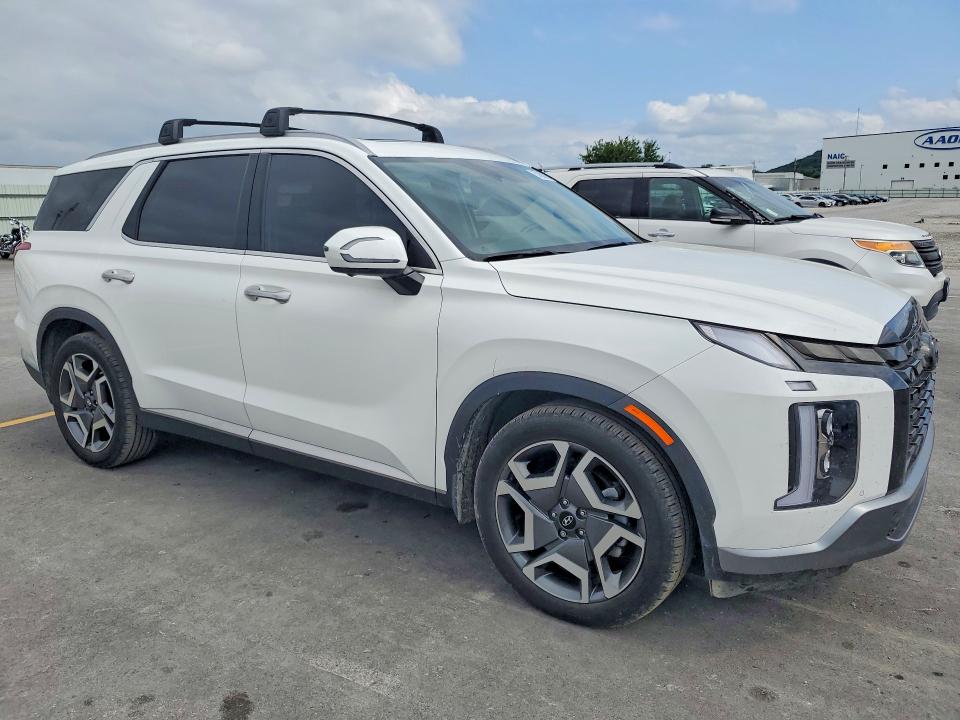 2024 Hyundai Palisade VIN KM8R54GE7RU696861 COPART salvage auction — HAIL, Ok - Cert Of Title-Salvage, sold $15,300 on 2026-07-22 (photo 4)