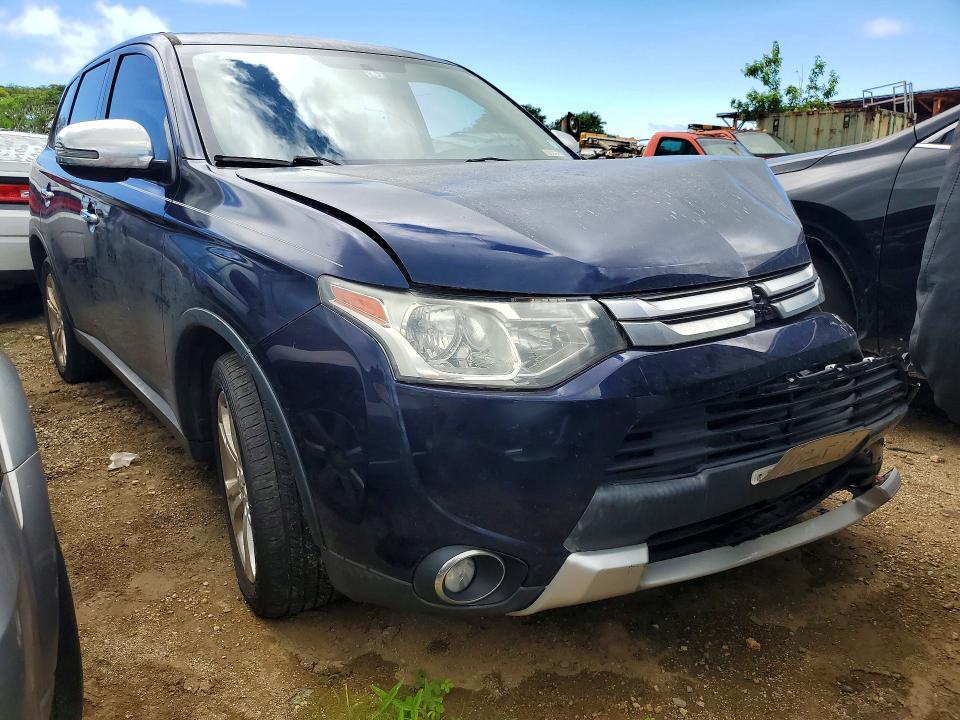 2015 Mitsubishi Outlander VIN JA4AD3A33FZ000821 COPART salvage auction — FRONT END, Hi - Certificate Of Salvage, sold $1 on 2026-08-24 (photo 4)