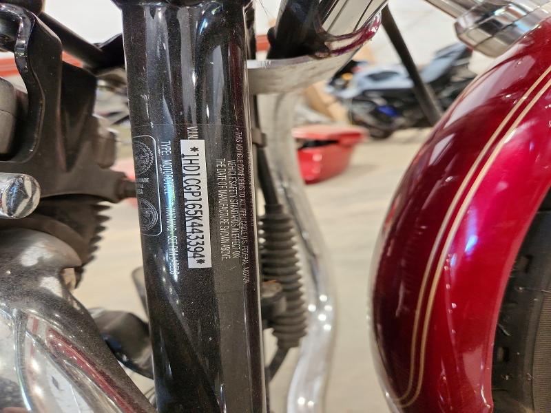 2005 Harley-davidson Sportster VIN 1HD1CGP165K443394 COPART salvage auction — SIDE, Vt - Cert Of Title-Salvage Vehicle, sold $725 on 2026-07-09 (photo 9)