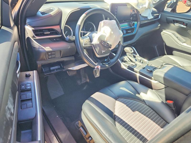 2022 Toyota Highlander VIN 5TDJZRBH4NS189998 COPART salvage auction — FRONT END, Il - Salvage Certificate, sold $1,150 on 2026-07-28 (photo 8)