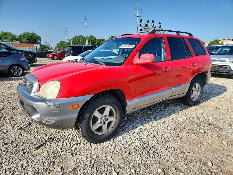 2003 Hyundai Santa fe VIN KM8SB12B93U492883 COPART salvage auction — FRONT END, OH - CERT OF TITLE-SALVAGE, sold $225 on 2026-07-10 (photo 1)