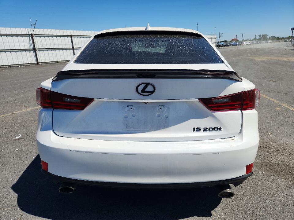 2016 Lexus Is VIN JTHBA1D22G5037134 COPART salvage auction — FRONT END, Ca - Salvage Certificate, sold $1,200 on 2026-07-30 (photo 6)