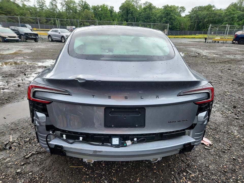 2026 Tesla VIN 5YJ3E1EB3TF177775 COPART salvage auction — SIDE, Md - Cert Of Salvage < 75% Damage, sold $13,200 on 2026-07-28 (photo 6)